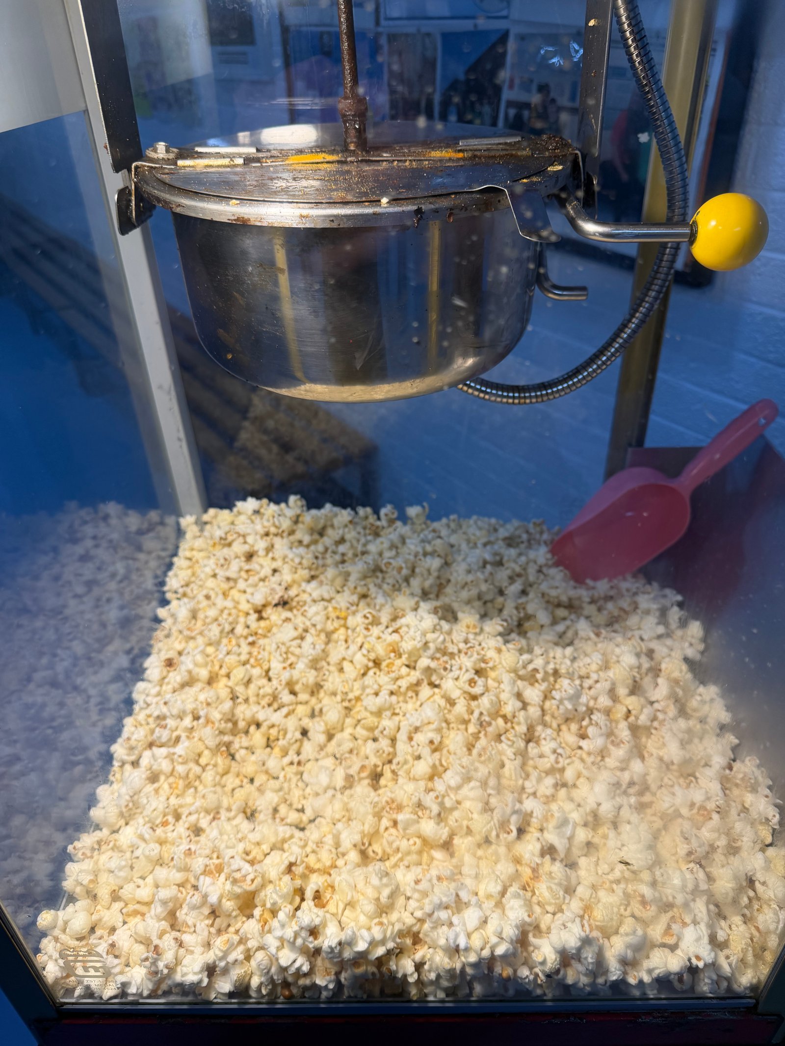 A popcorn machine filled with popcorn at the Boherbue Comprehensive School open night