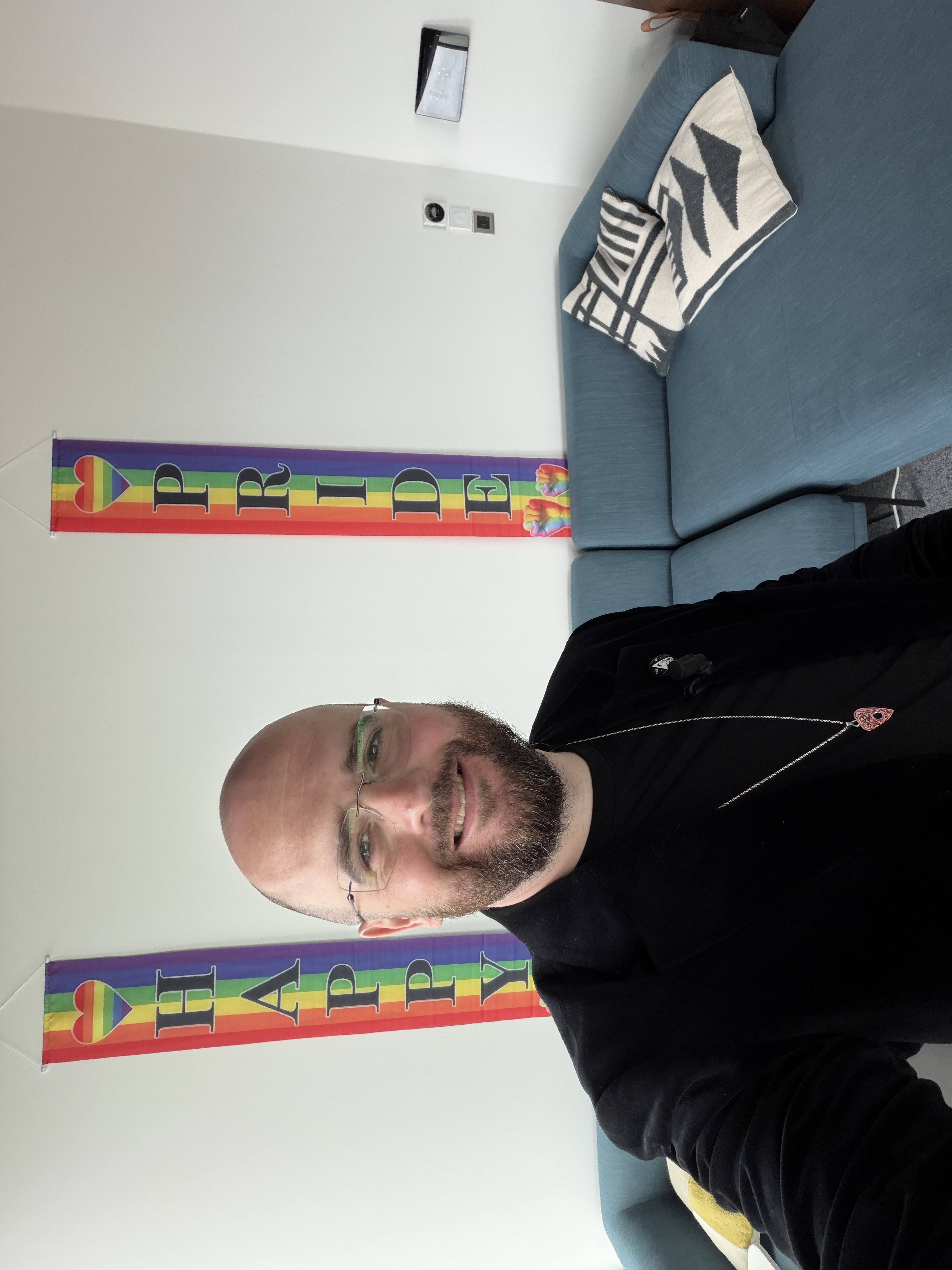 David Peace performing a mind reading show at NetApp Cork's Pride Month event
